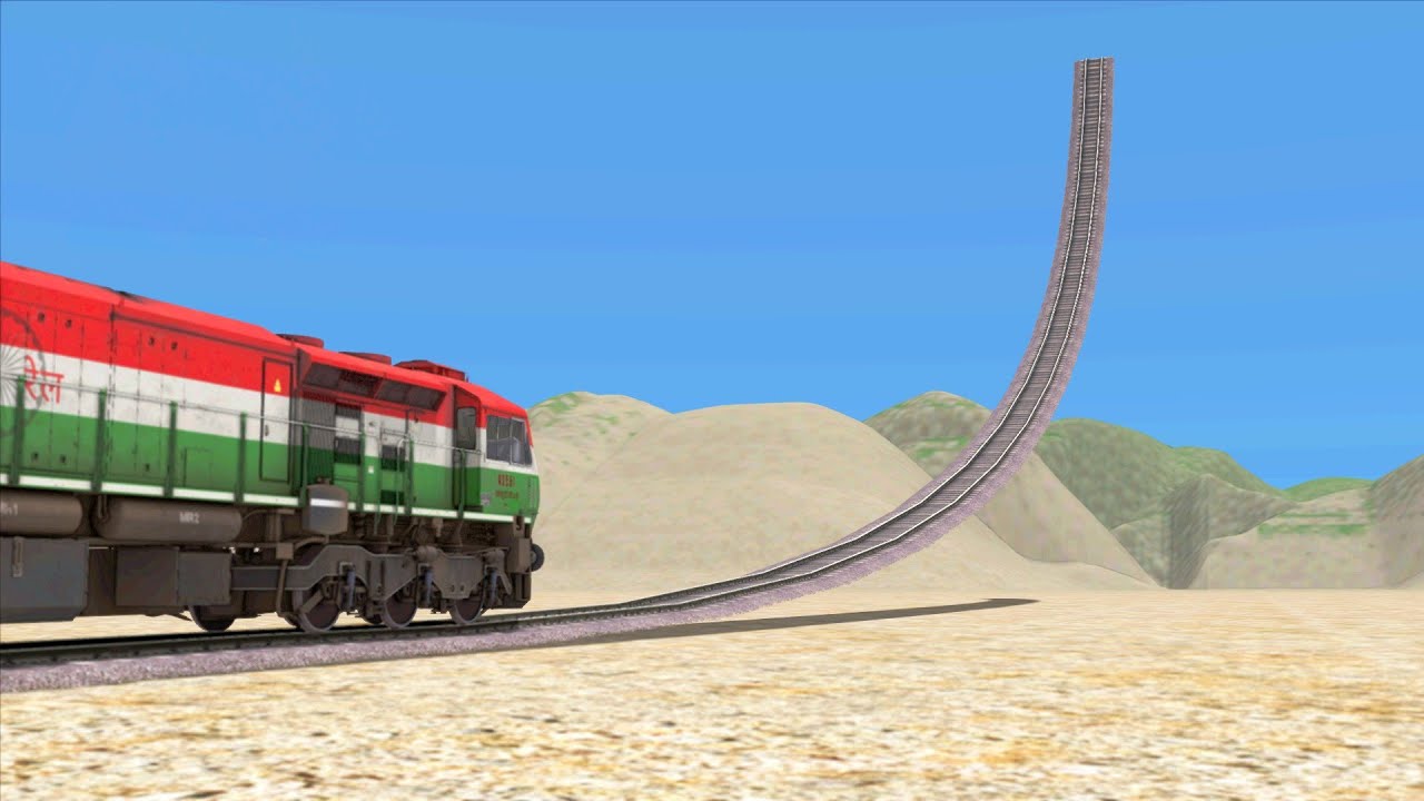 Trains Vs Giant Ramp | The train drivers did not see the Giant Ramp 😨 | Train Simulator 2022
