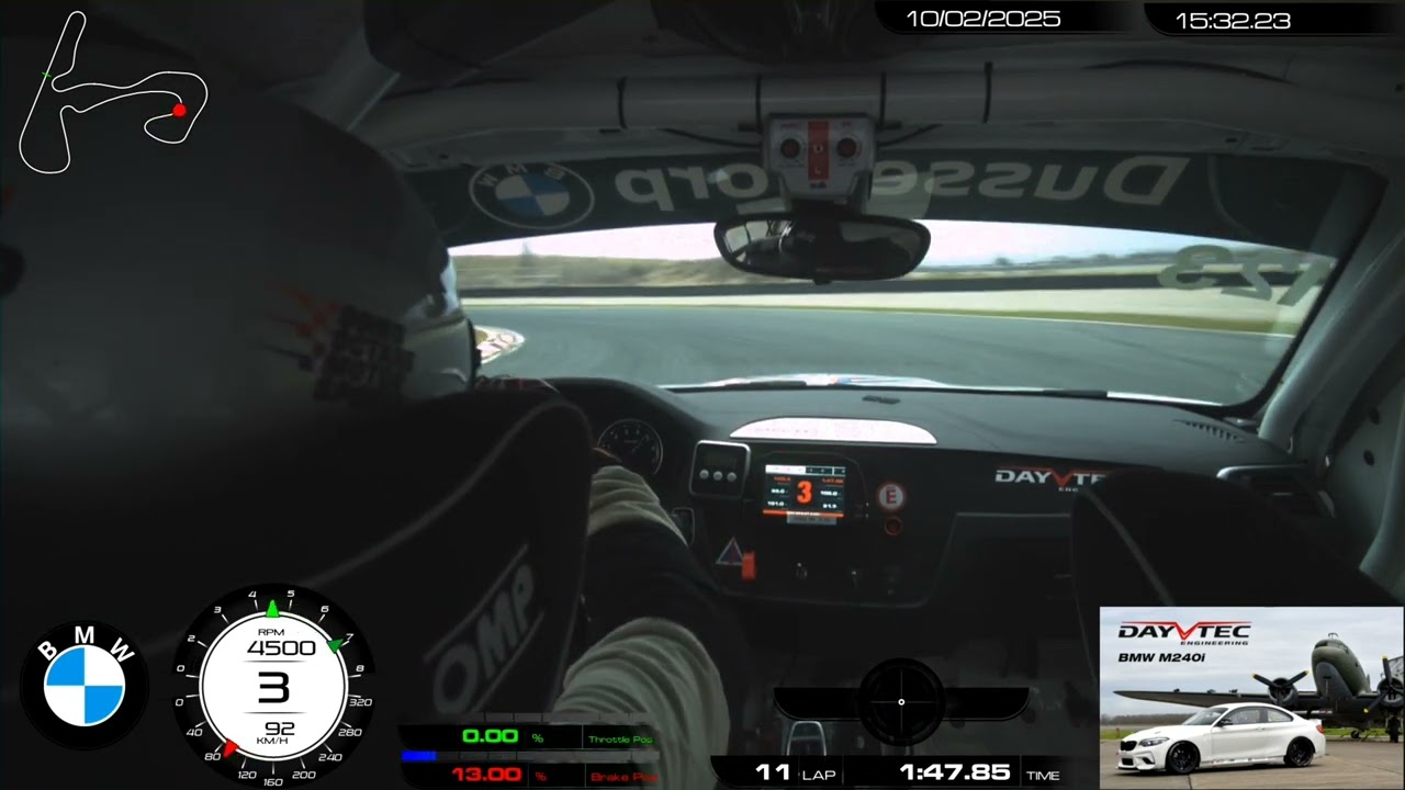 Nice learning day with DayVtec's  BMW M240i and Calvin de Groot as coachr. at Zandvoort 10-02-2025