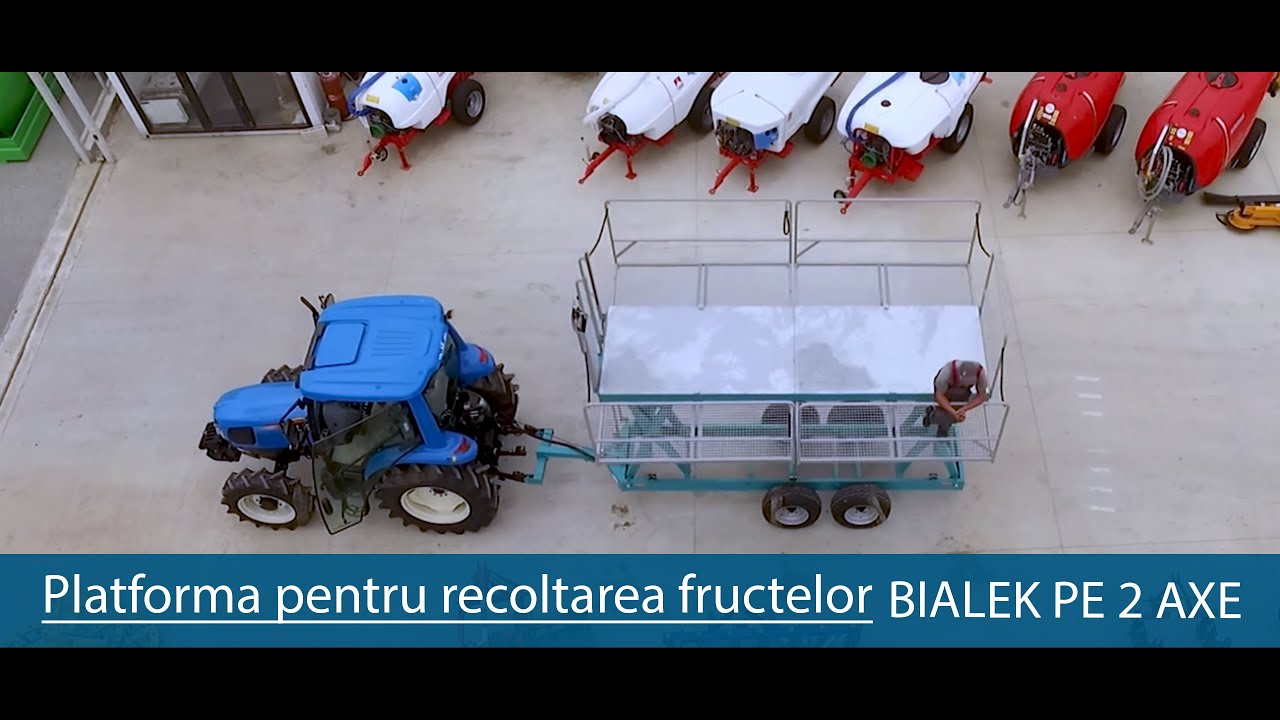 Platforma pentru recoltarea fructelor Bialek pe 2 axe🍏🌳🍎
