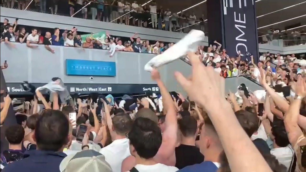 SCENES IN THE SOUTH STAND: Tottenham Fans Celebrate Another Victory, Singing About Ange Postecoglou