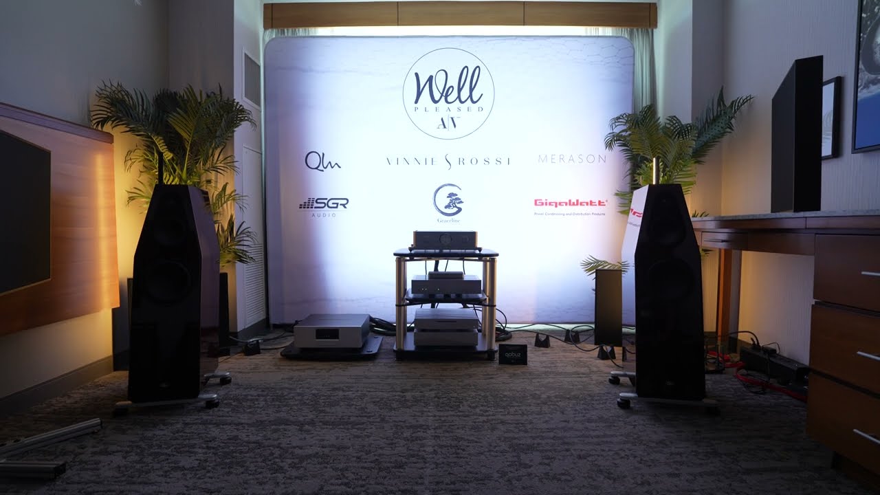Qln Audio Reference 9 Loudspeakers / VINNIE ROSSI / Merason / Gigawatt - AXPONA 2024