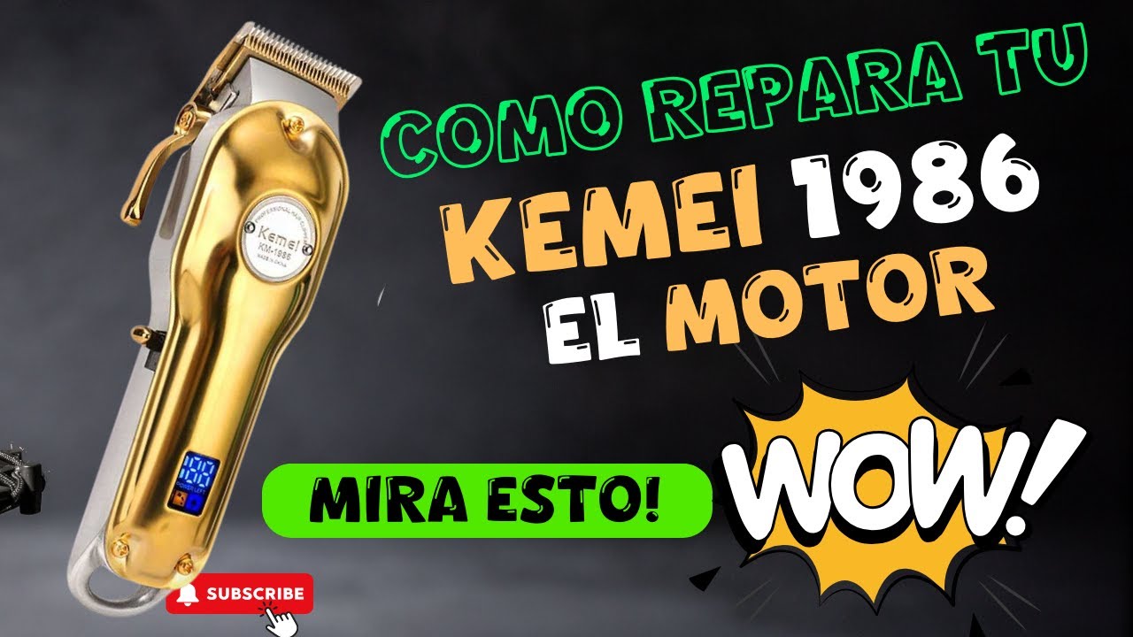 🌟¡No más problemas! 🚫 Repara el motor de tu Kemei 1986 aquí 🔋🔄 🌟