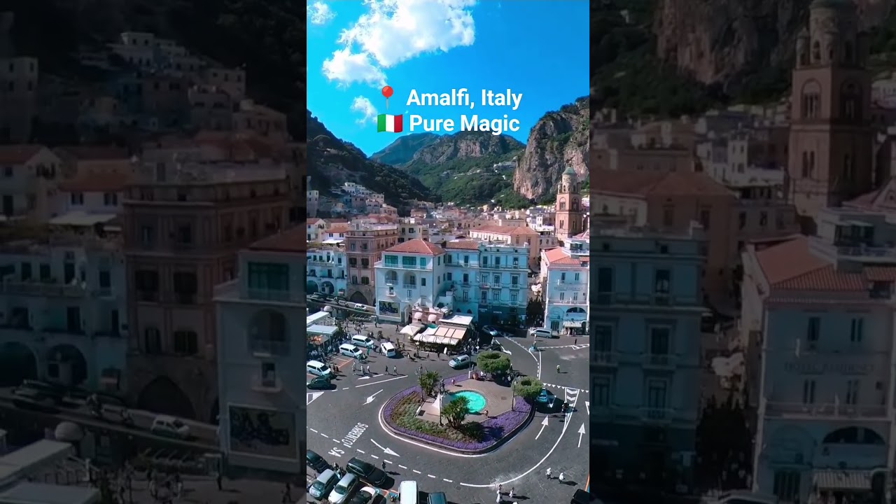 🇮🇹 Amalfi, Italy | 4K Drone Tour Above Seaside Charm