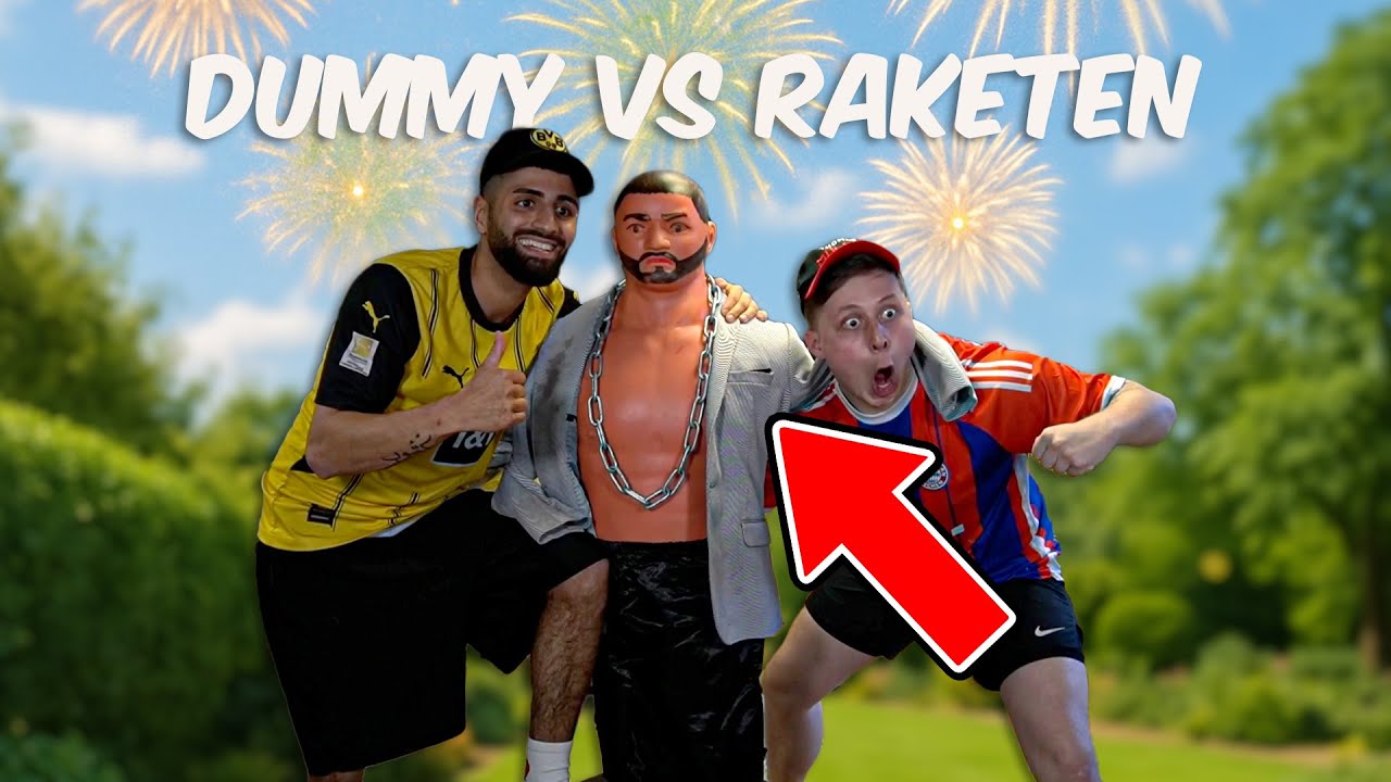 1000€ DUMMY vs RAKETEN EXPERIMENTE (Set up zerstört)