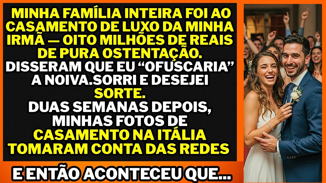 “Ignorada no casamento da minha irmã, transformei a Itália no cenário do meu conto — e virei notícia