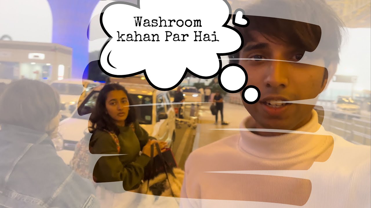 Bombay Airport Me Washroom Kaha He 😭 #officialjuber #BombayAirportMeWashroomKahaHe 
