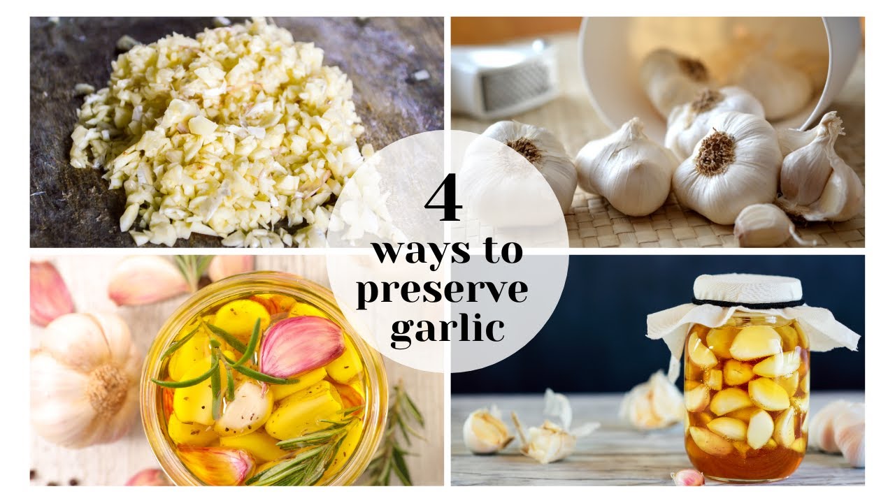 Preserving Garlic four ways