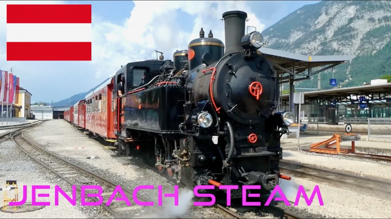 Austrian Trains: Steam Locomotives in action at Jenbach Bahnhof