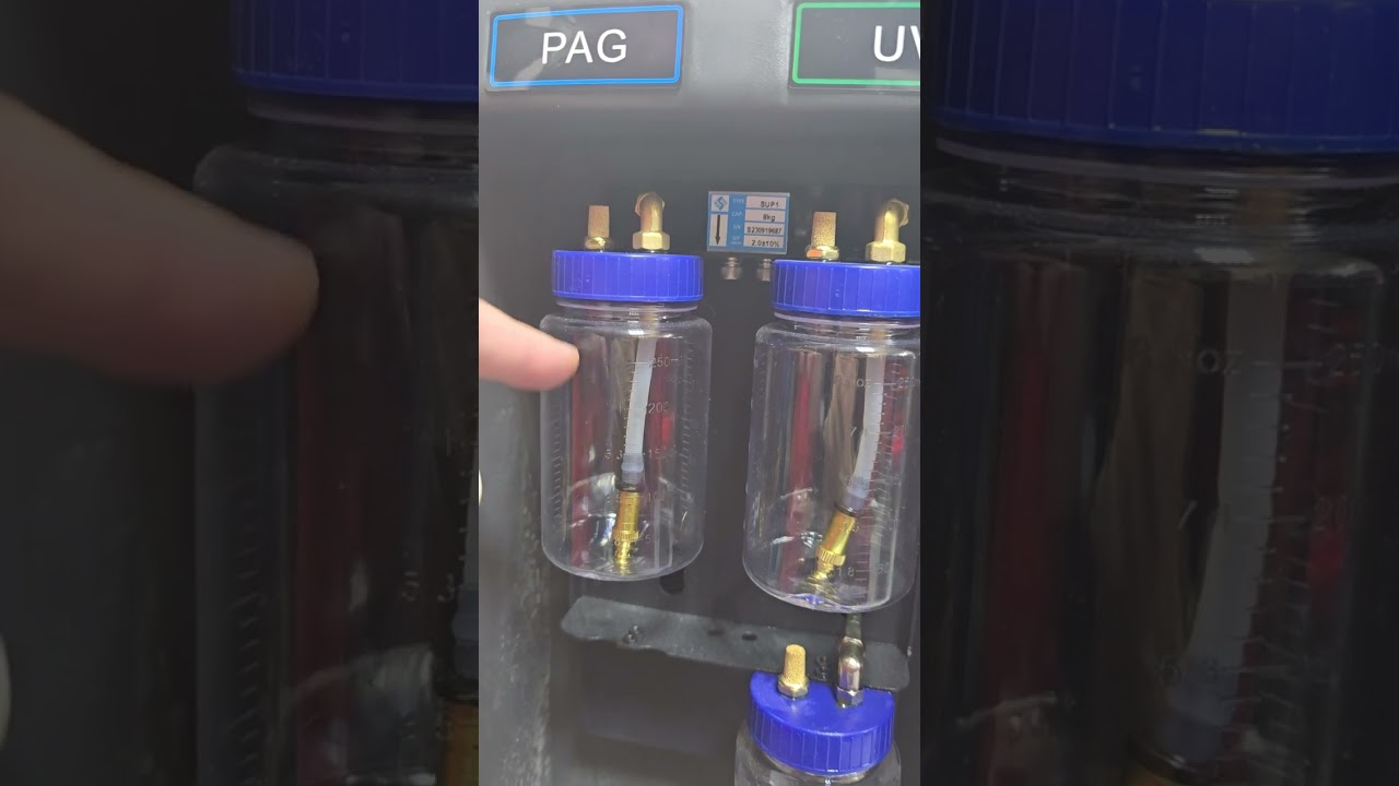 Robinson AC service machine recovery freion ماكينة تعبئة غاز مكيف السيارات و تعبئة فريون التبريد