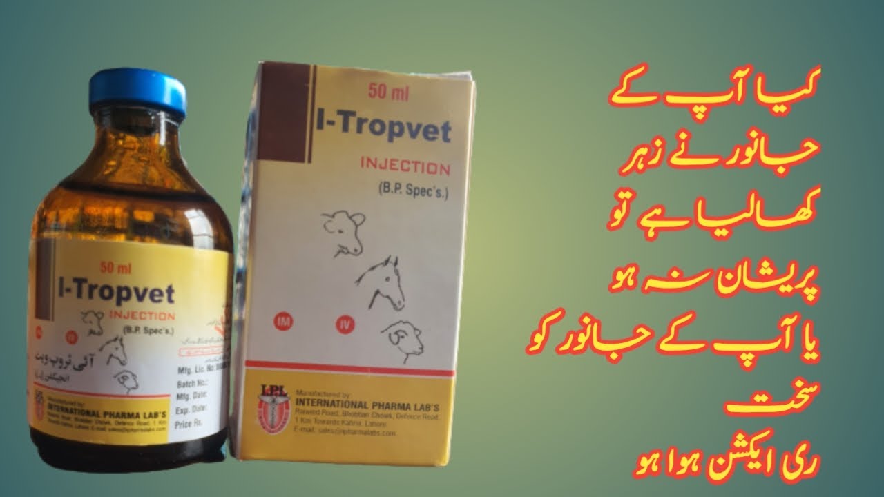 Atropine sulphate injection | Atropine injection | Atropine injection ka janwaron Mai kya kaam hai