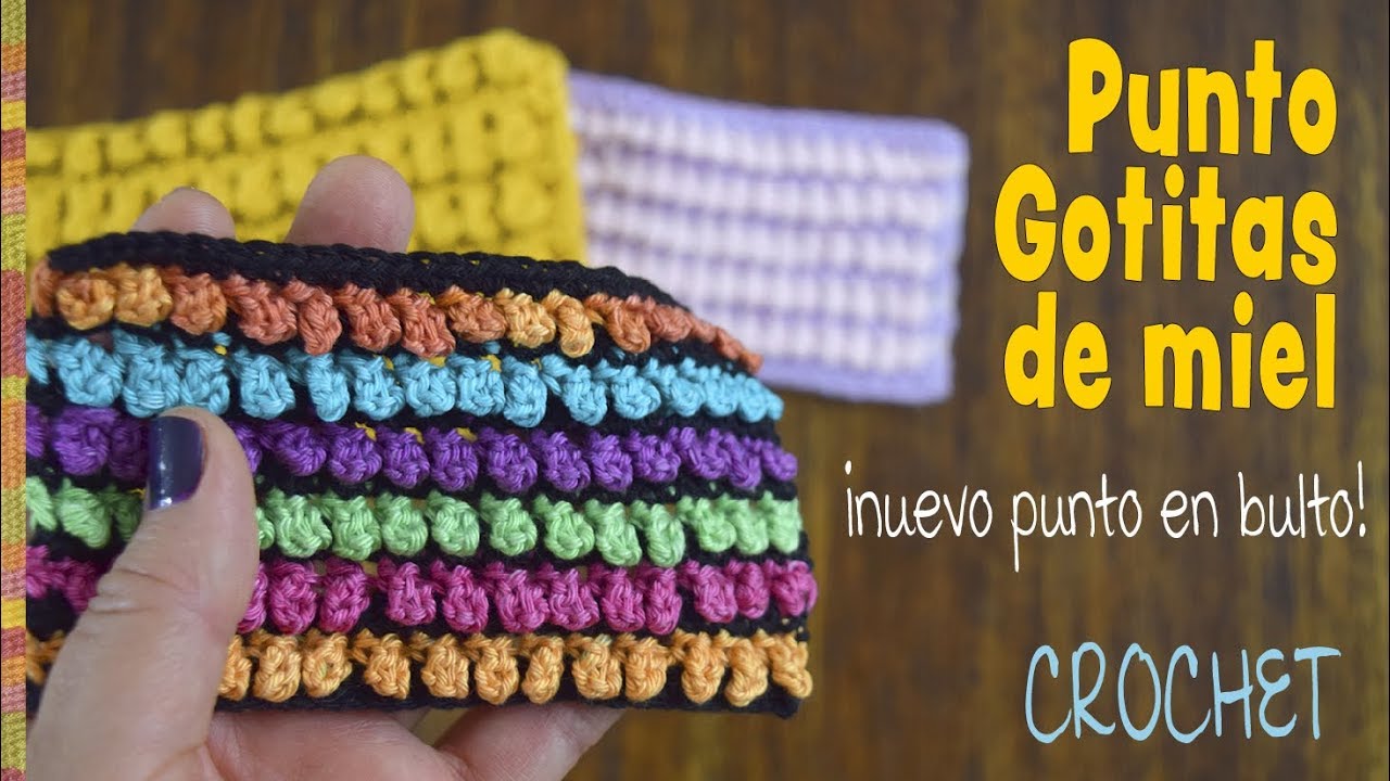 Punto gotitas de miel tejido a crochet (¡nuevo punto en bulto!) /Tejiendo Perú