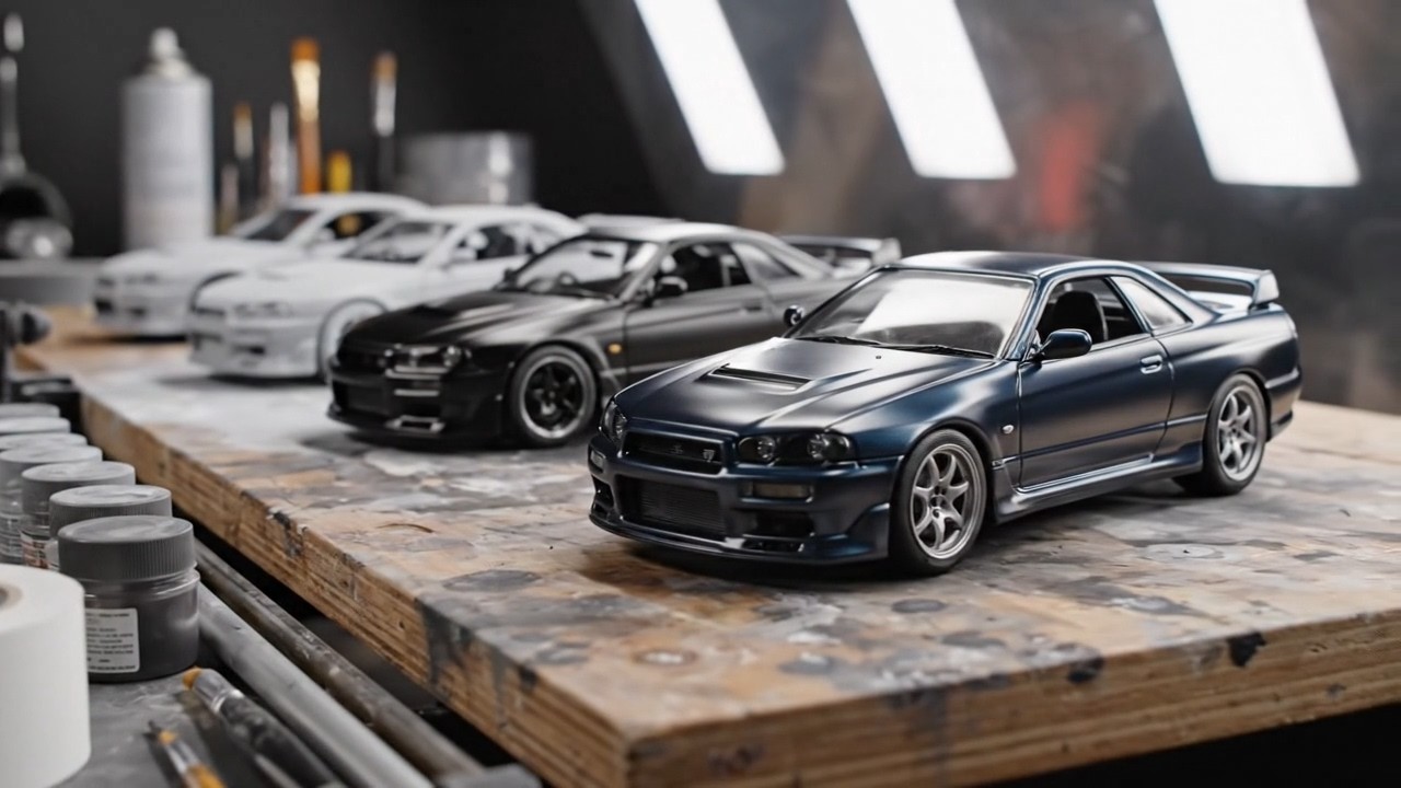 ASMR Scale Model Airbrush Custom Painting: JDM, Military & Aviation 🚗