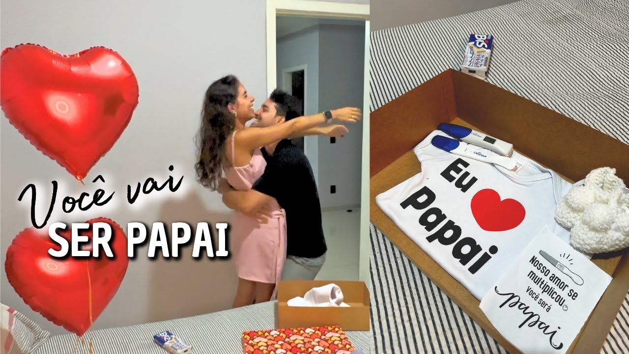REAÇÃO do meu MARIDO DESCOBRINDO A GRAVIDEZ | Você vai ser PAPAI