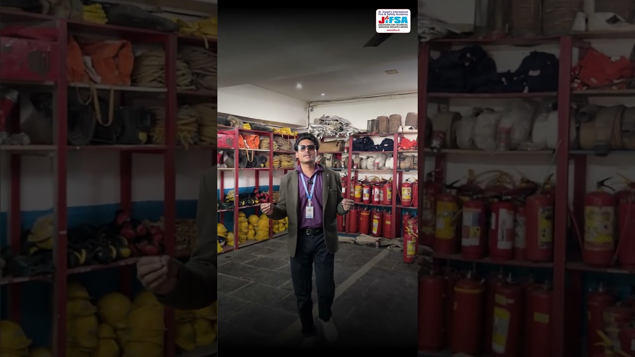 Biggest Equipment Room in JIFSA | 3500+ Fire Safety Equipments | Training Tour. @JIFSA - Education & Training #shorts