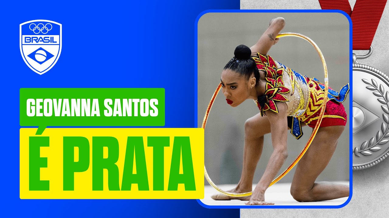 Geovanna Santos é prata no arco do Pan-americano de Ginástica Rítmica Assunção 2025