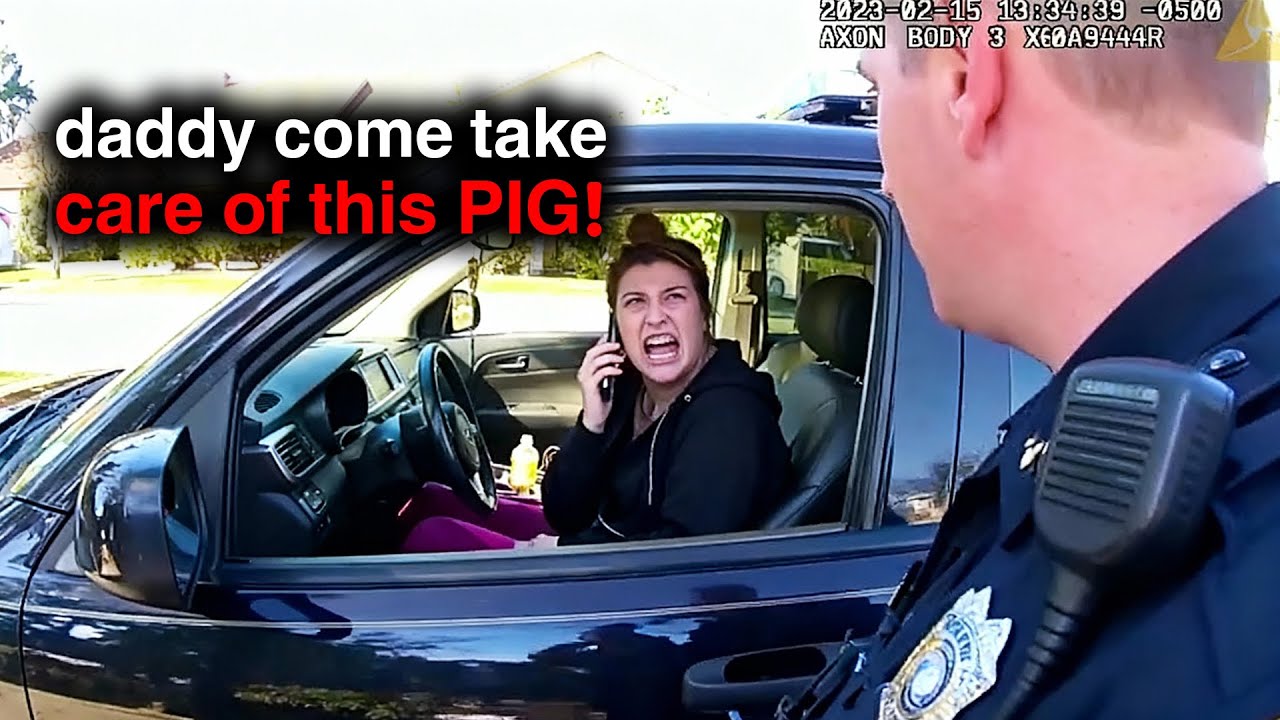 When Super Entitled Karen Drivers Think They're Above The Law
