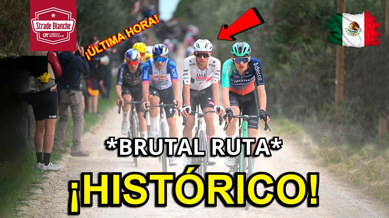 Así Ganó ISAAC DEL TORO en la Strade Bianche 2026 el Tercer Lugar