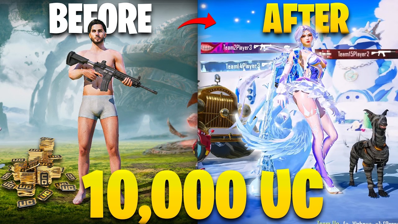 I Spent ₹10,000 UC on a *BRAND NEW* BGMI Account and got...😱