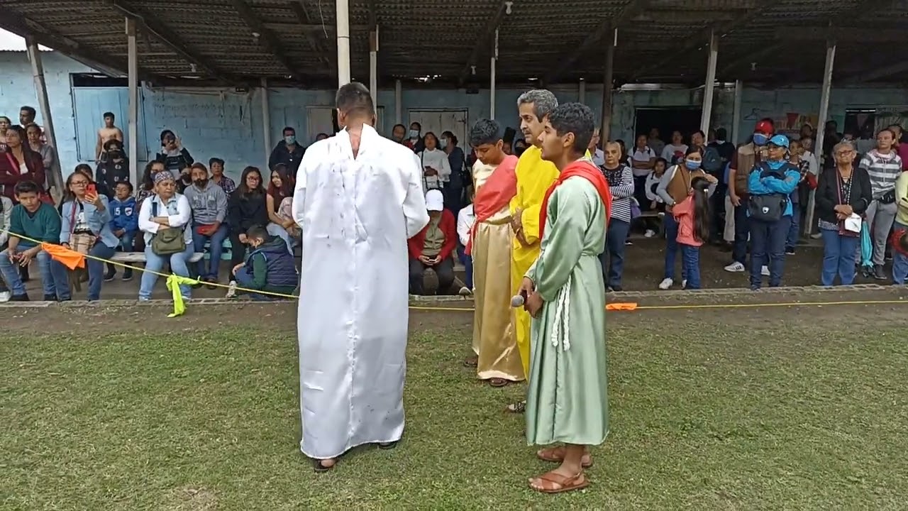 Viacrucis viviente 2023 Tampico Parroquia San David Roldán Lara