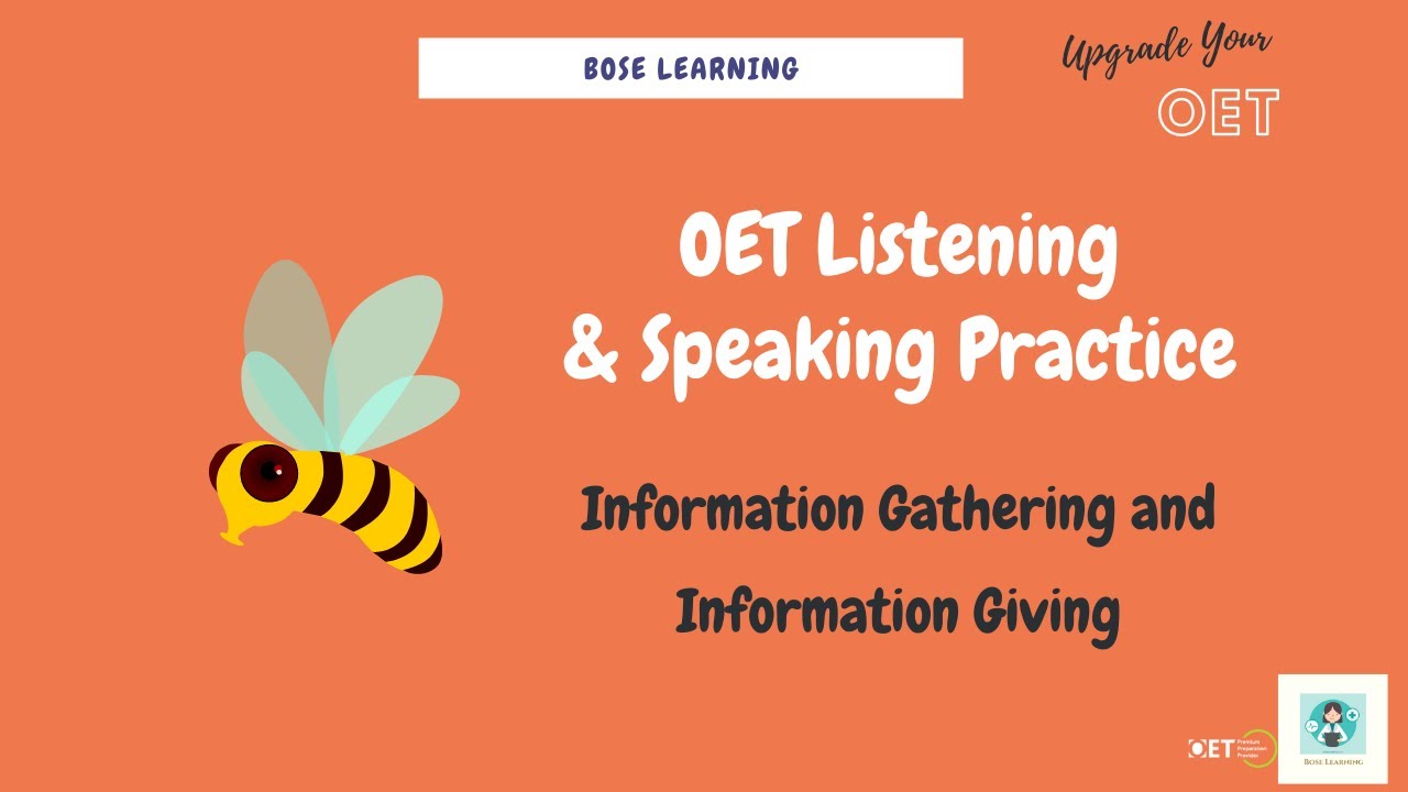 OET Listening & Speaking Lesson: Cellulitis - Information Gathering & Information Giving