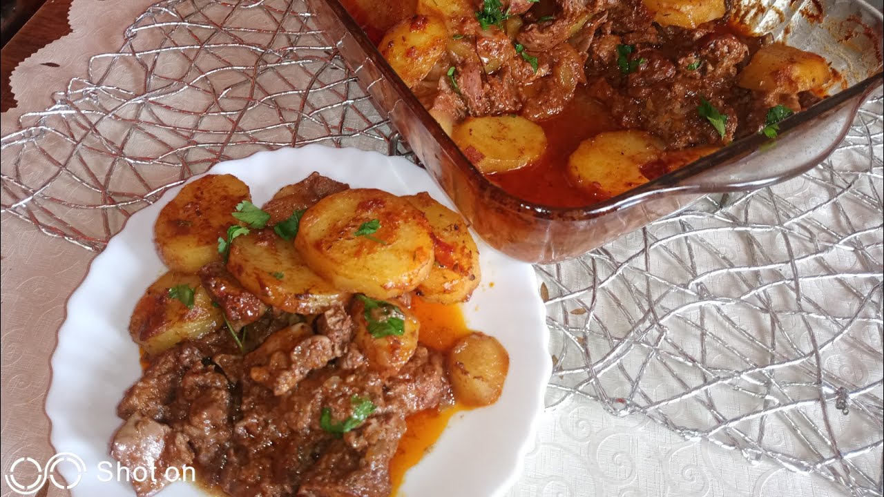 بطاطا بكبد الدجاج متبلة فالفرن 😍😍ولا اروع 😋 من ايادي ام البنات 🥰😍