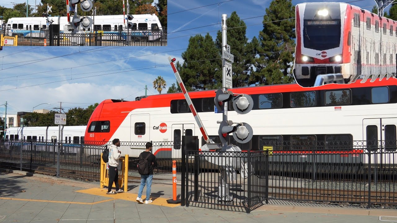 JPBX 303 Caltrain Commuter North | Mountain View Station North Pedestrian Crossing, Mountain View CA