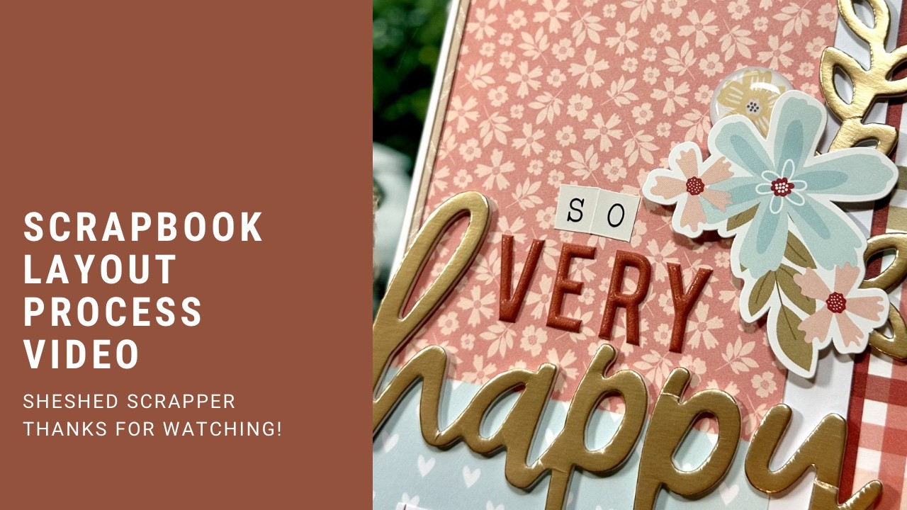 Scrapbook Layout Process Video//Bookish//Echo Park//The ScrapRoom//Feb Flavors of the Month