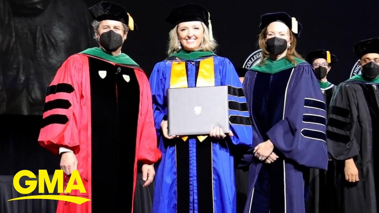 Family supports mom of nine when she graduates medical school l GMA