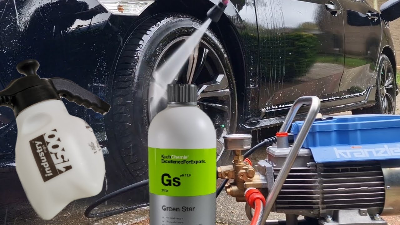 APC Rinse Pre-Wash 2024 With Koch Chemie Green Star GS & Luxury Marolex Sprayer #autodetailing #asmr