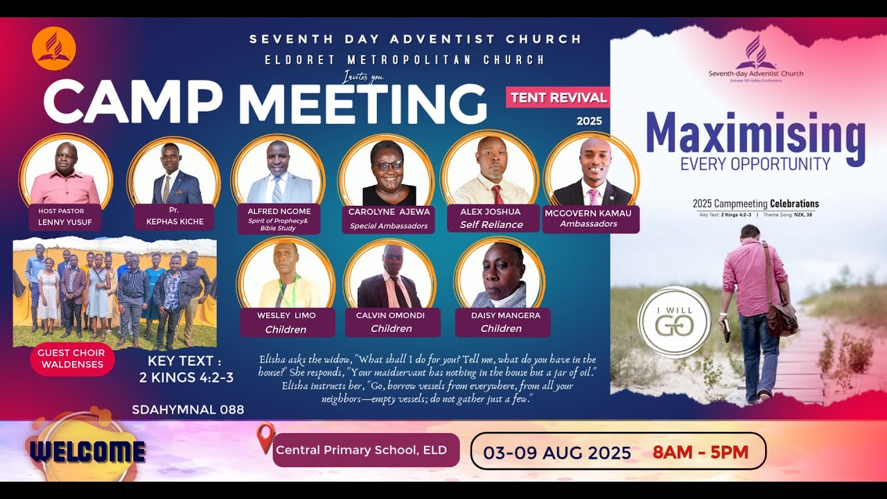 WELCOME TO THE ELDORET METROPOLITAN SDA CHURCH CAMP MEETING  2025