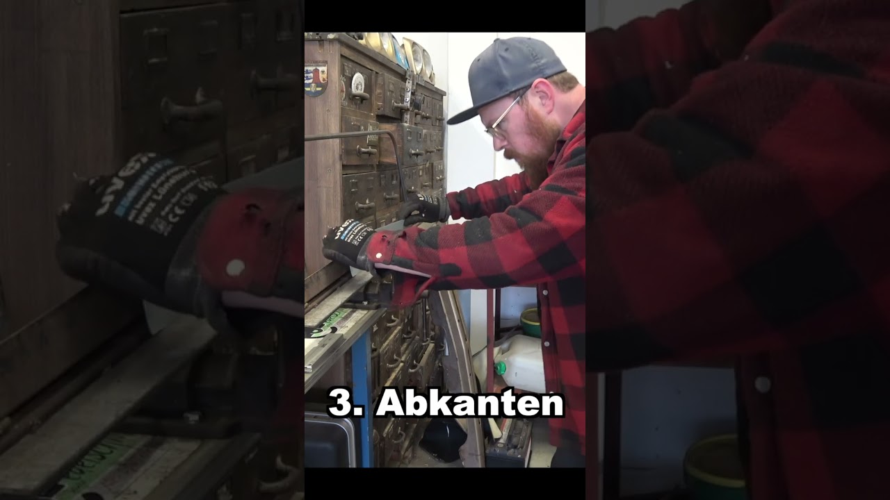 Radlauf-Reparaturblech selber herstellen #oldtimer #diy #sheetmetalwork