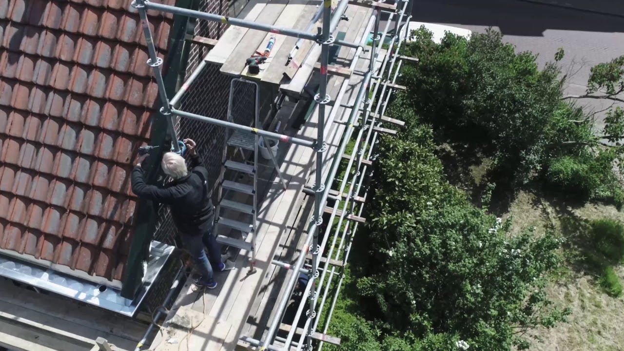 nieuwe windveren en dakgoot vervangen