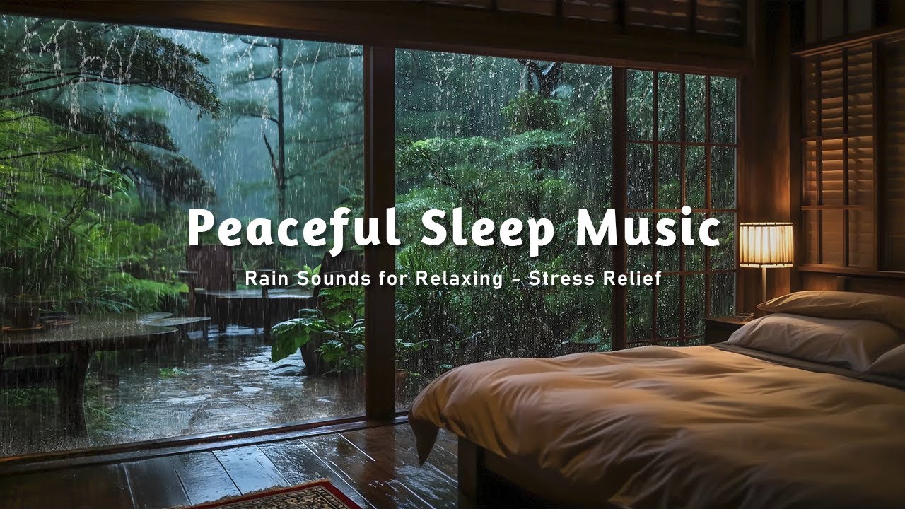 Falling Rain and Relaxing Piano for Nervous system overload during Late Night Hours – Inner Balance