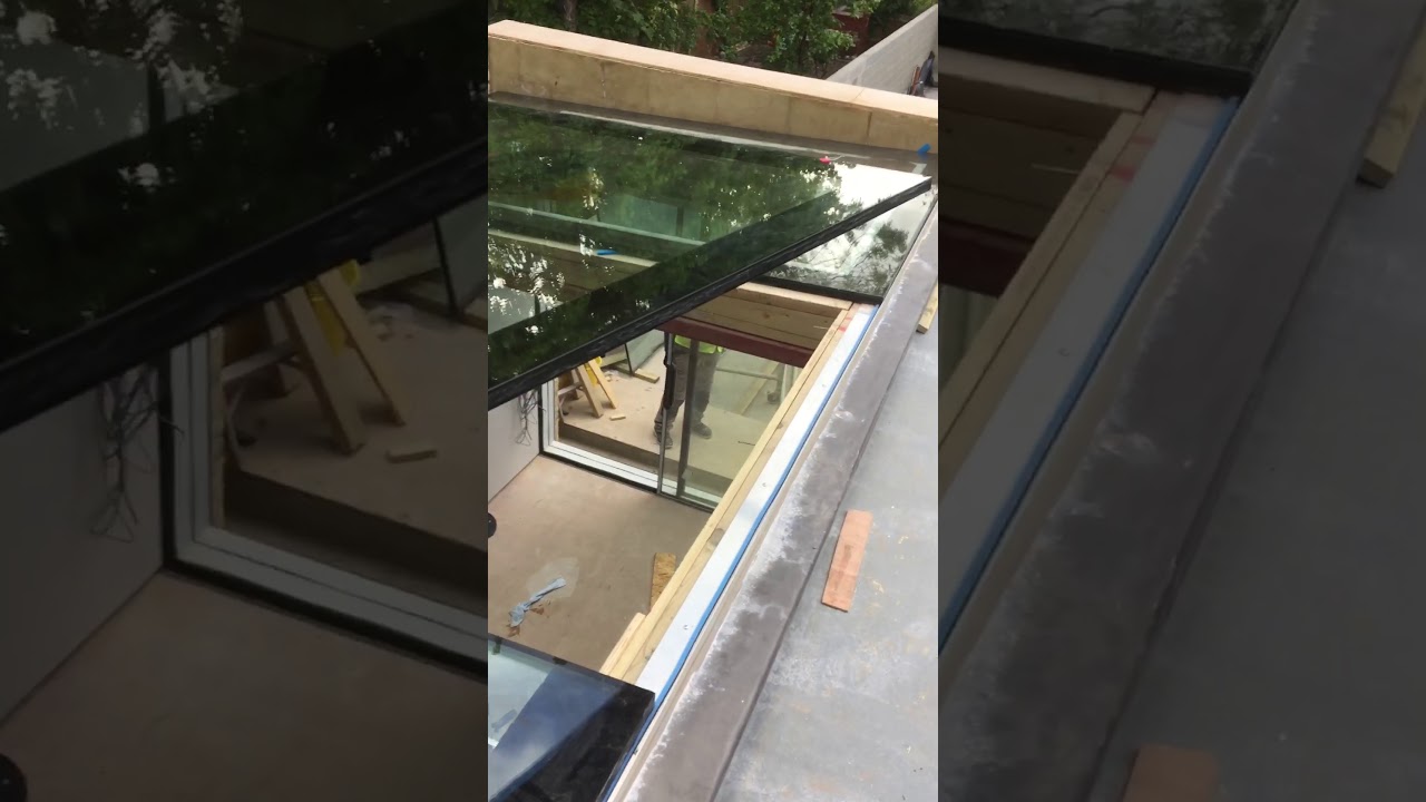 Frameless Glass structural skylights & glazing robot installation from the Bespoke Glazing Company