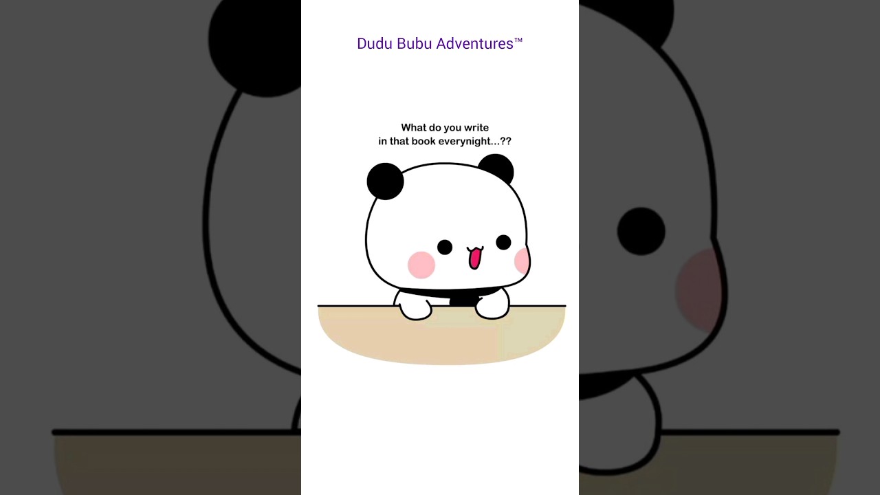 What's in his personal diary? 🤔❤️ #shorts #bubududulove #bearpanda