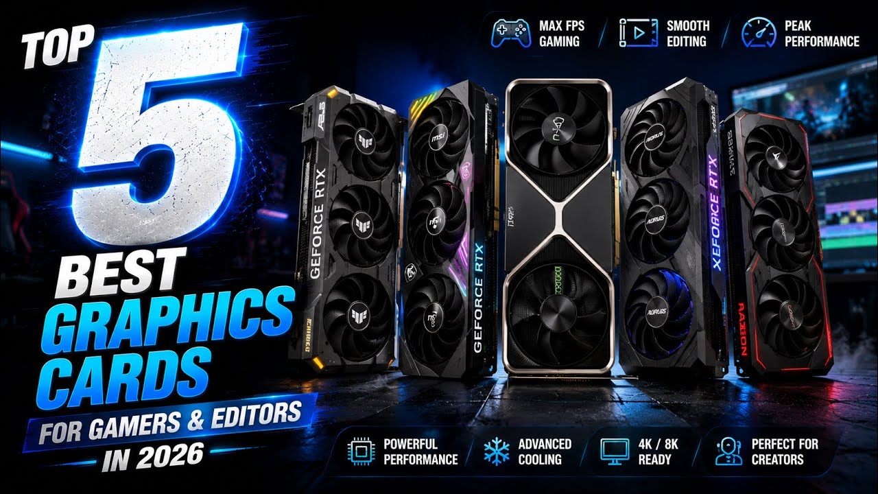 Top 5 Best Graphics Cards for Gamers & Editors in 2026 (Ultimate GPU Guide!)