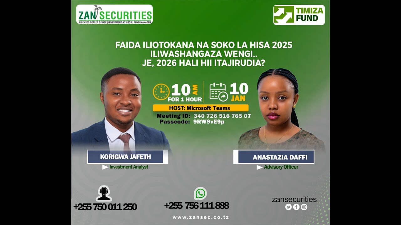 FAIDA ILIOTOKANA NA SOKO LA HISA 2025 ILIWASHANGAZA WENGI… JE, 2026 HALI HII ITAJIRUDIA?