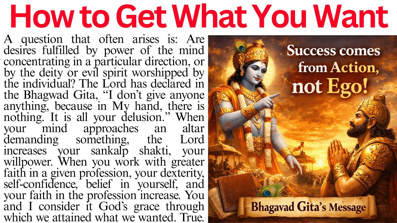 Bhagavad Gita Life Lesson | The Secret of Success | Reading Comprehension Passage | Passage Reading