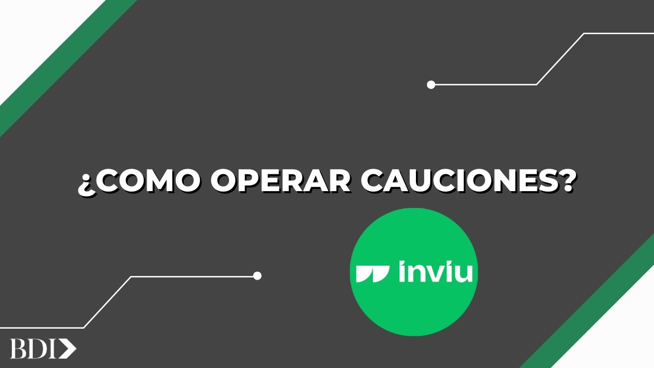 C&oacute;mo CAUCIONAR en INVIU 💸 2024 - Tutorial paso a paso ✅ INVIU | BDI Consultora