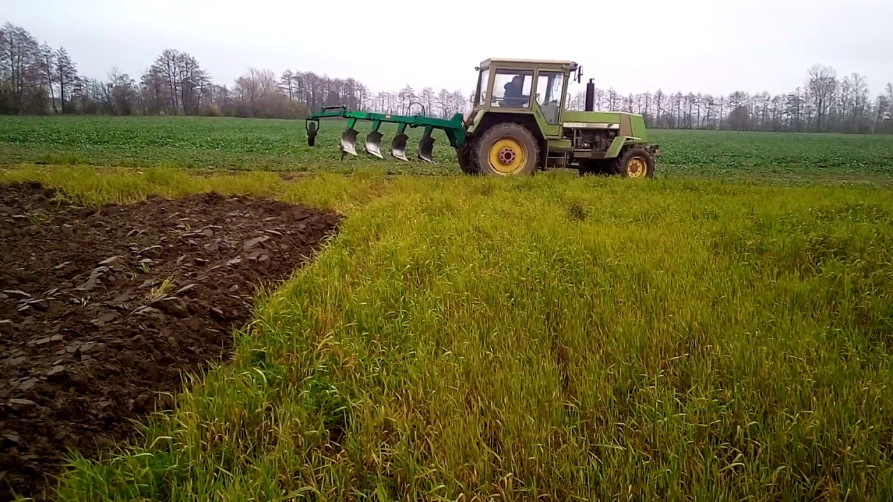 Orka poplonu Fortschritt 323a i pług wahadłowy jedyny taki zestaw na YT cz.2