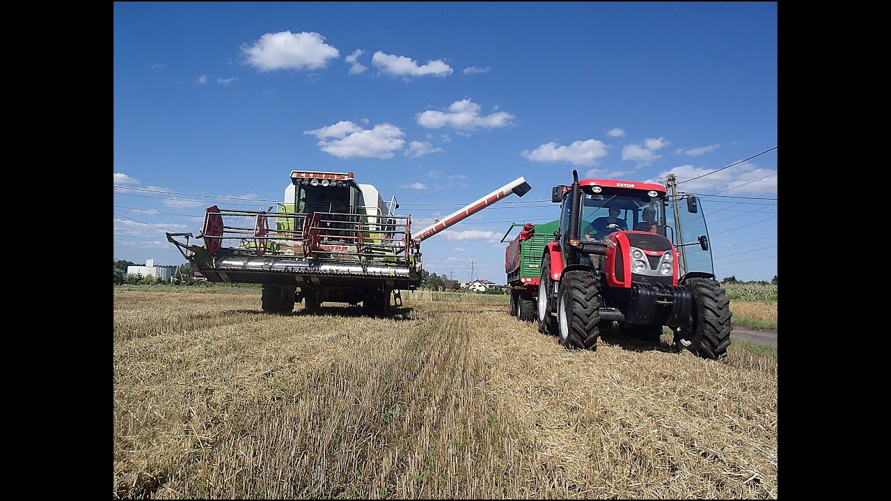 Żniwa 2015 u Rudego -  Claas Mega 204 + C450 Auto-Contour || Zetor Proxima 65 || Ursus 2812