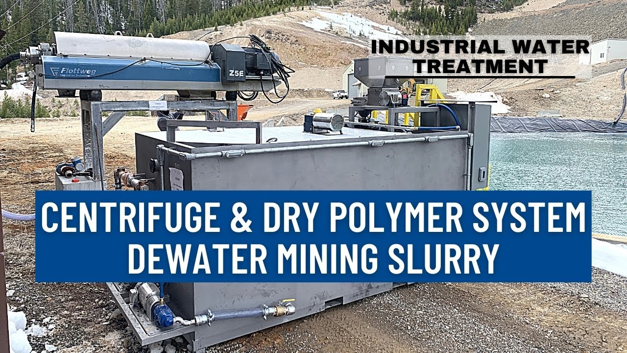 How A Centrifuge & Polymer System Dewater Mining Slurry