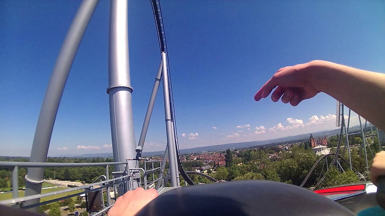 Silver Star stopping on midcourse brake run @ Europa Park
