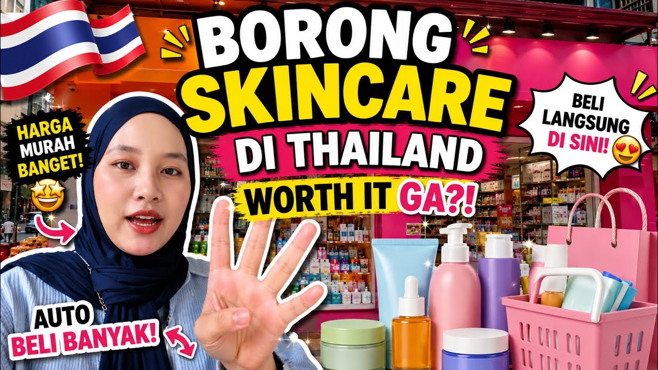 BELI SKINCARE DI THAILAND LANGSUNG WORTH IT GAK?! 🇹🇭💸