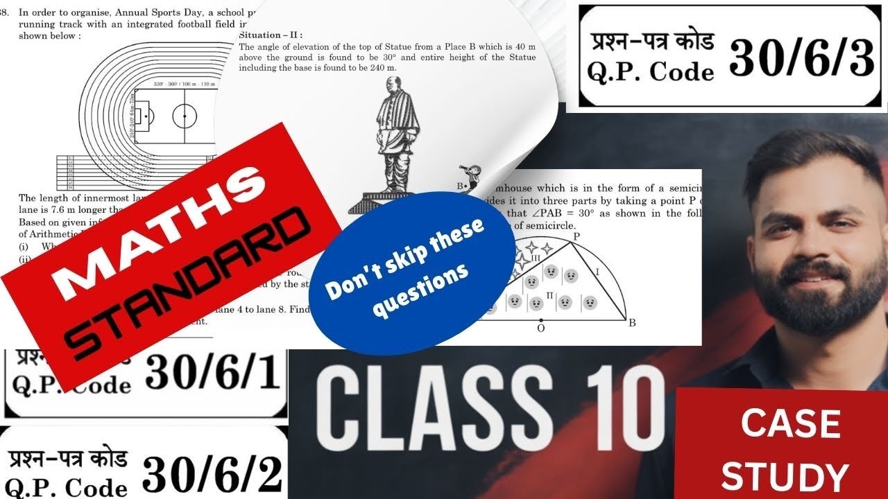 MATHS STANDARD|PAPER CODE 30/6/1, 30/6/2 and 30/6/3|CASE STUDY |BOARD 2025