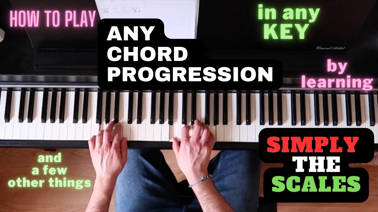 Piano Tutorial: Play VI IV I V Chord Progression in All Keys (Beginner Friendly)
