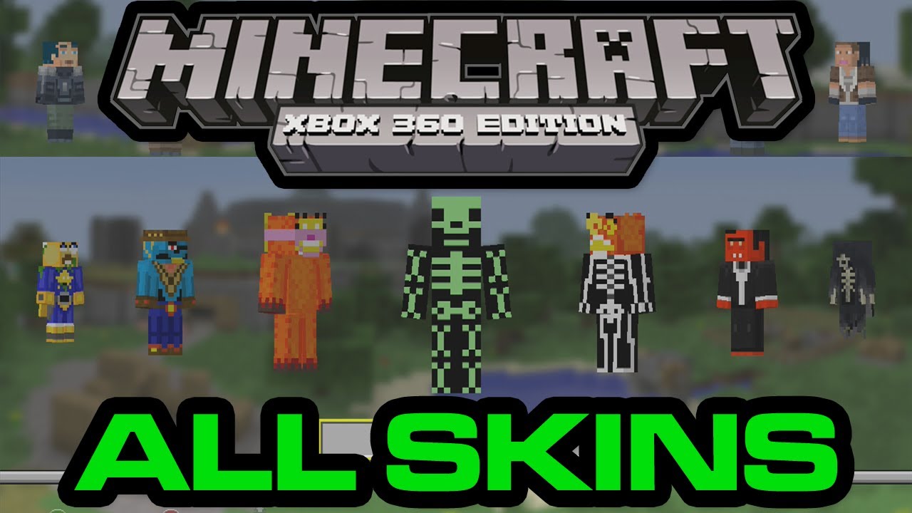 Все скины и наборы скинов Minecraft для Xbox 360 Edition
