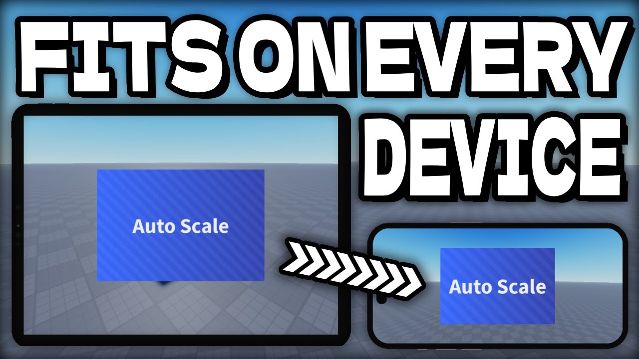 How to SCALE GUI for ALL DEVICES! (Roblox Studio)