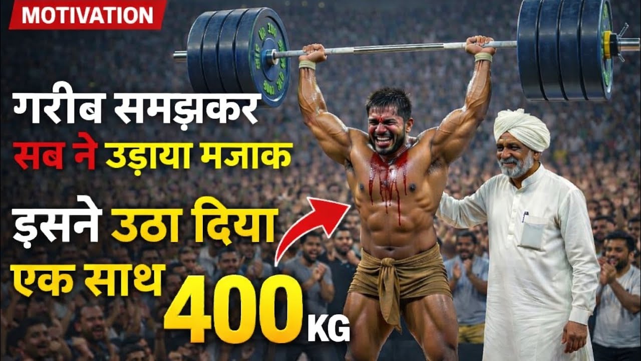 😯जिस लड़के का सब मजाक उड़ाते थे, उसी ने 400 किलो वजन उठाकर इतिहास बना दिया। 😱😲