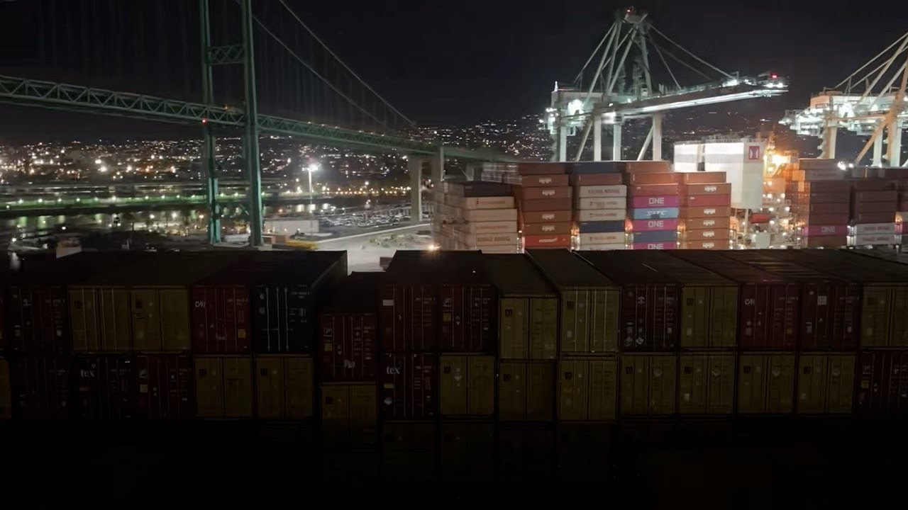 Time Lapse: A Container Ship, Around the World and Back Again